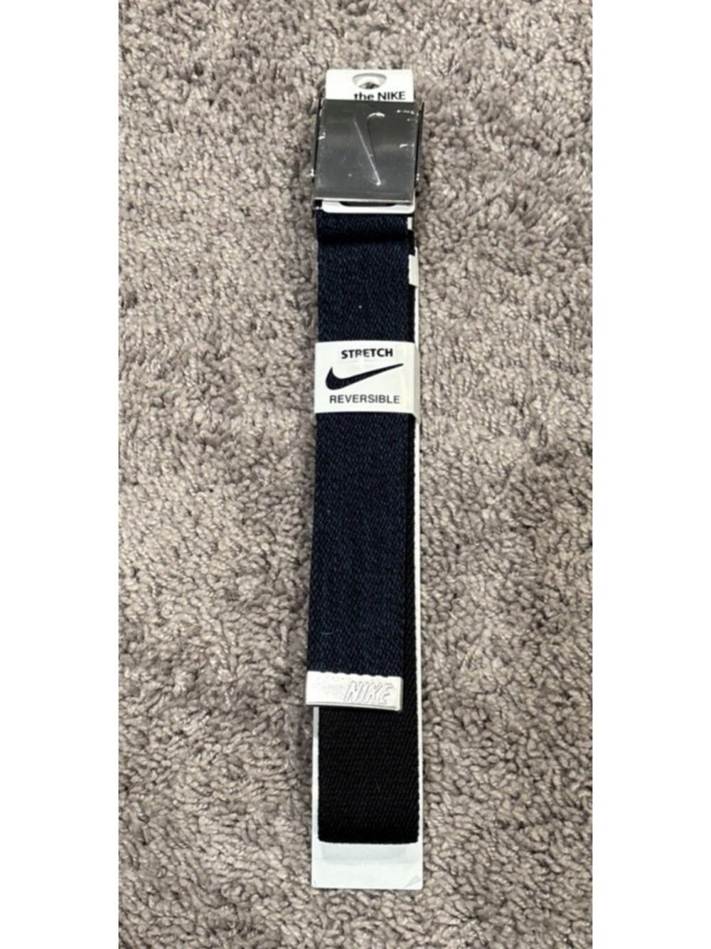 Unisex Nike Golf Web Reversible Blue/Gray Adjustable to size 30-42 Belt NWT